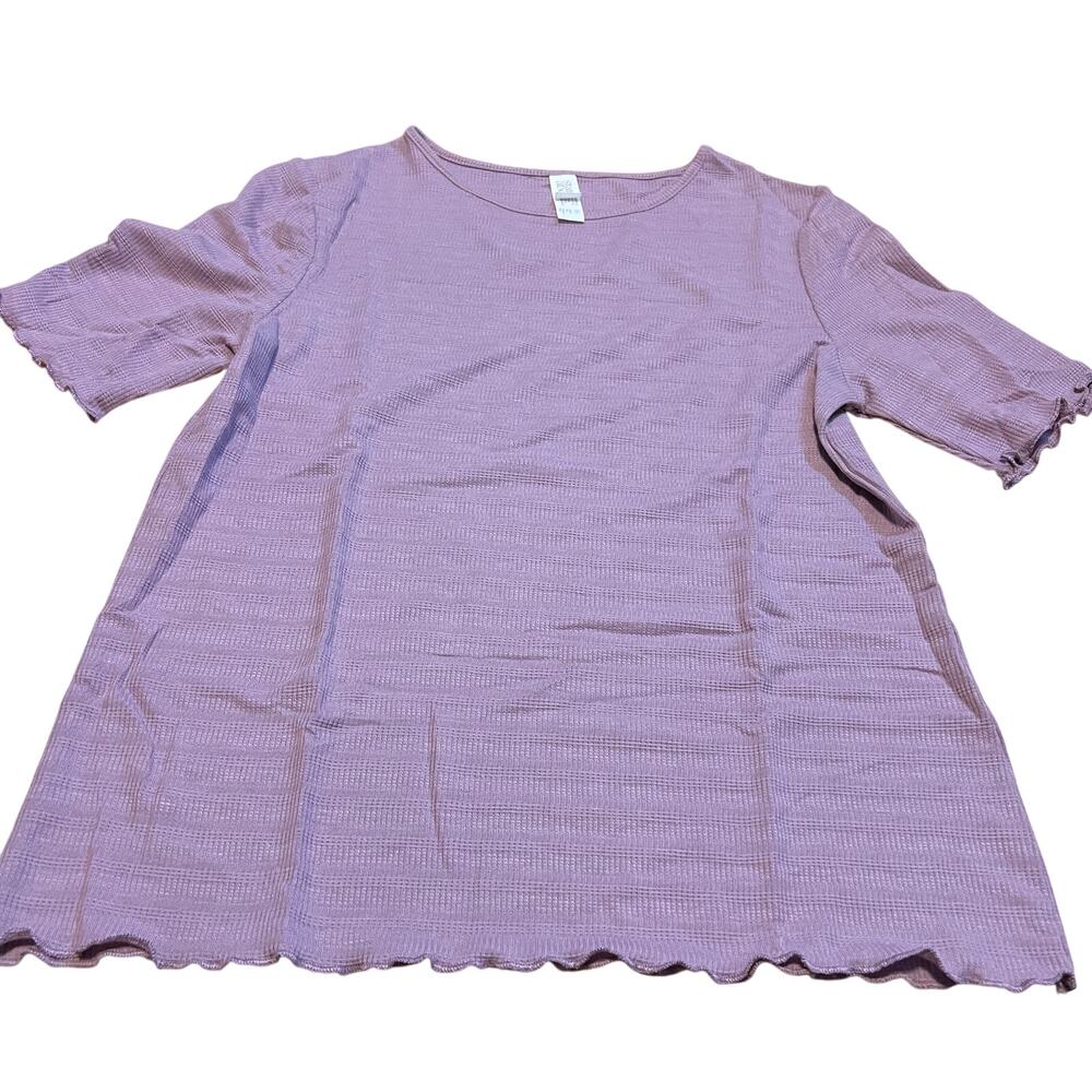 Stars Above Women's Amethyst Textured Knit Pajama Top - Size XS - NWT